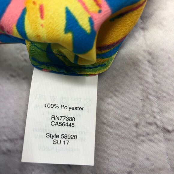 J Crew Women Hawaiian Tropical Racerback Cami Tank Top Size 4 Blouse B276 -4 - Picture 6 of 12